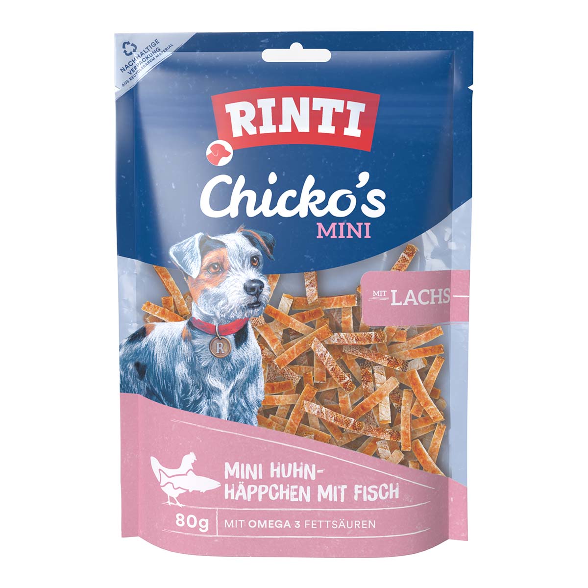 RINTI Chicko Mini kousky s lososem