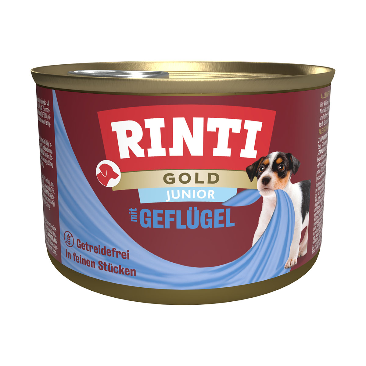 Rinti Gold Junior s jemnými kousky drůbežího masa