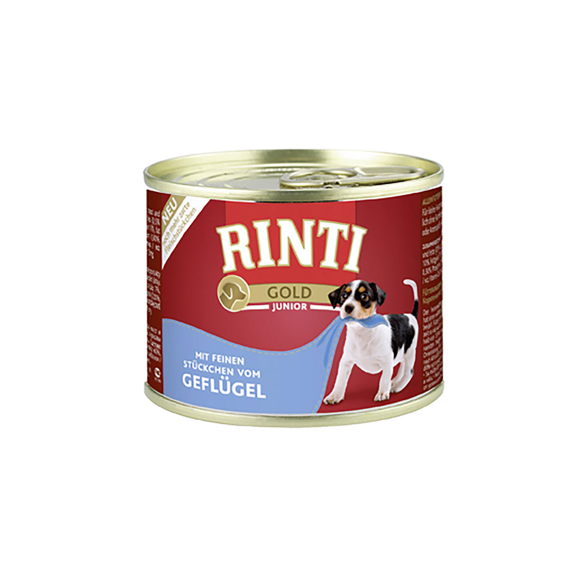 Rinti Gold Junior s jemnými kousky drůbežího masa