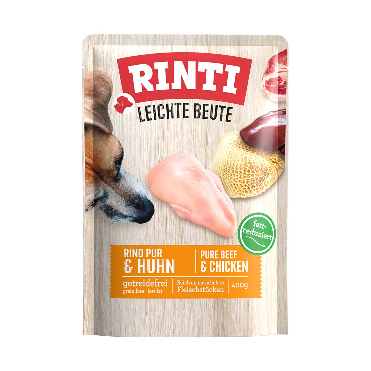 Rinti Lehká Kořist Hovězí Pur + Kuře
