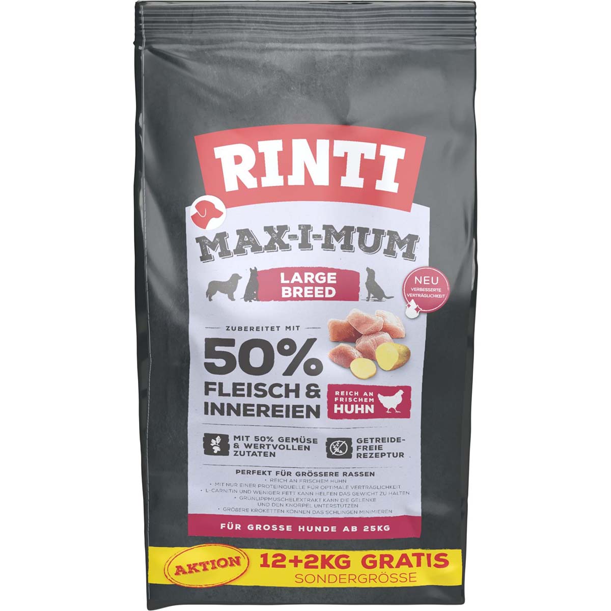 RINTI Max-I-Mum Large Breed Overfill 12+2 kg