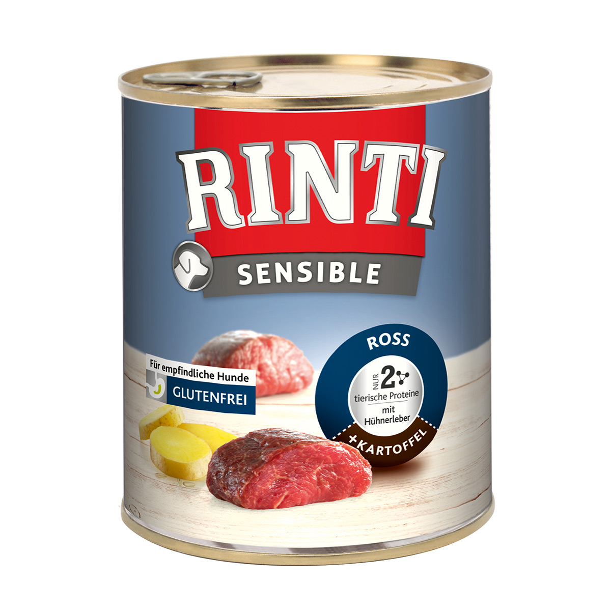 RINTI Sensible koňské maso, kuřecí játra a brambory