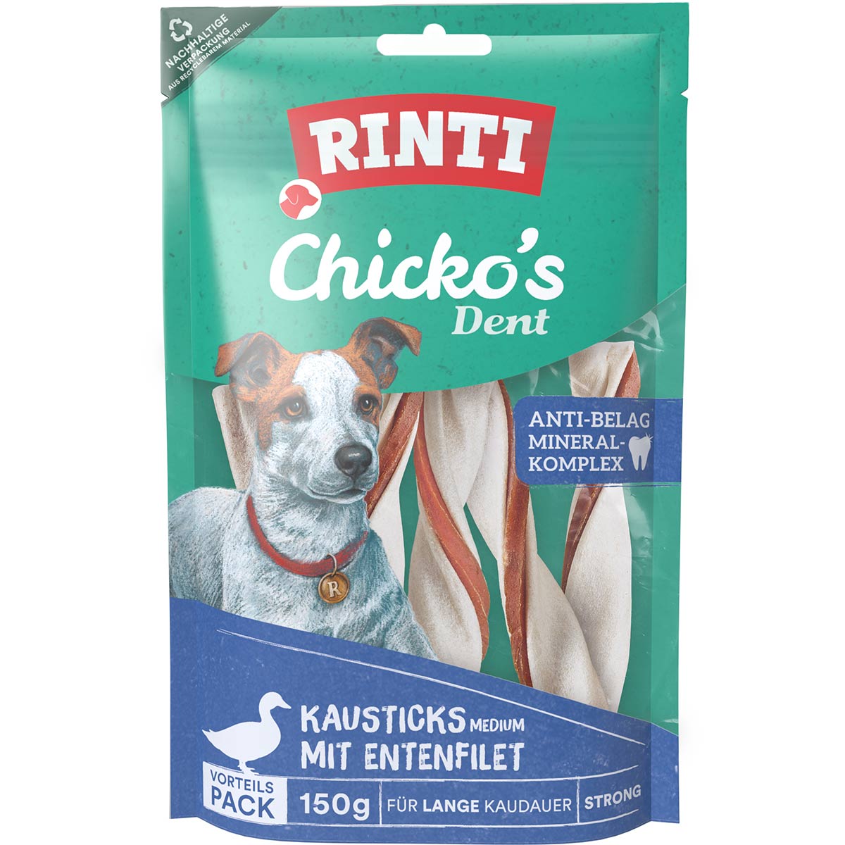 Rinti Chicko Dent Medium s kachními filety