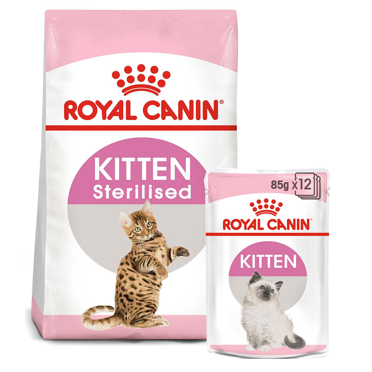 ROYAL CANIN KITTEN Sterilised 3,5 kg + Kitten v omáčce 12× 85 g
