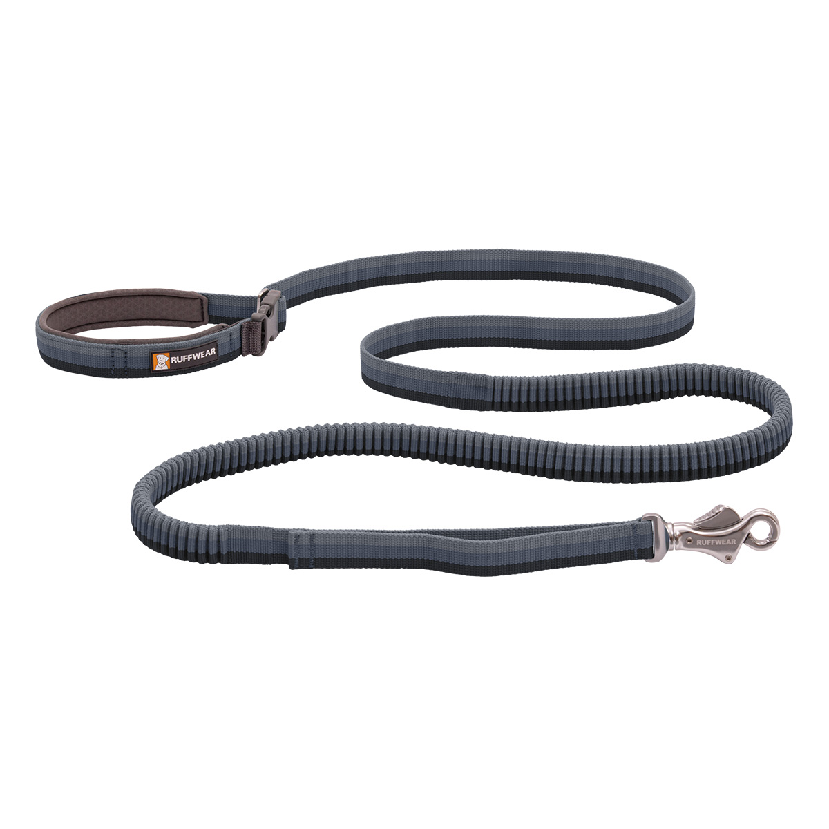 Ruffwear bungee joggingové vodítko roamer šedé