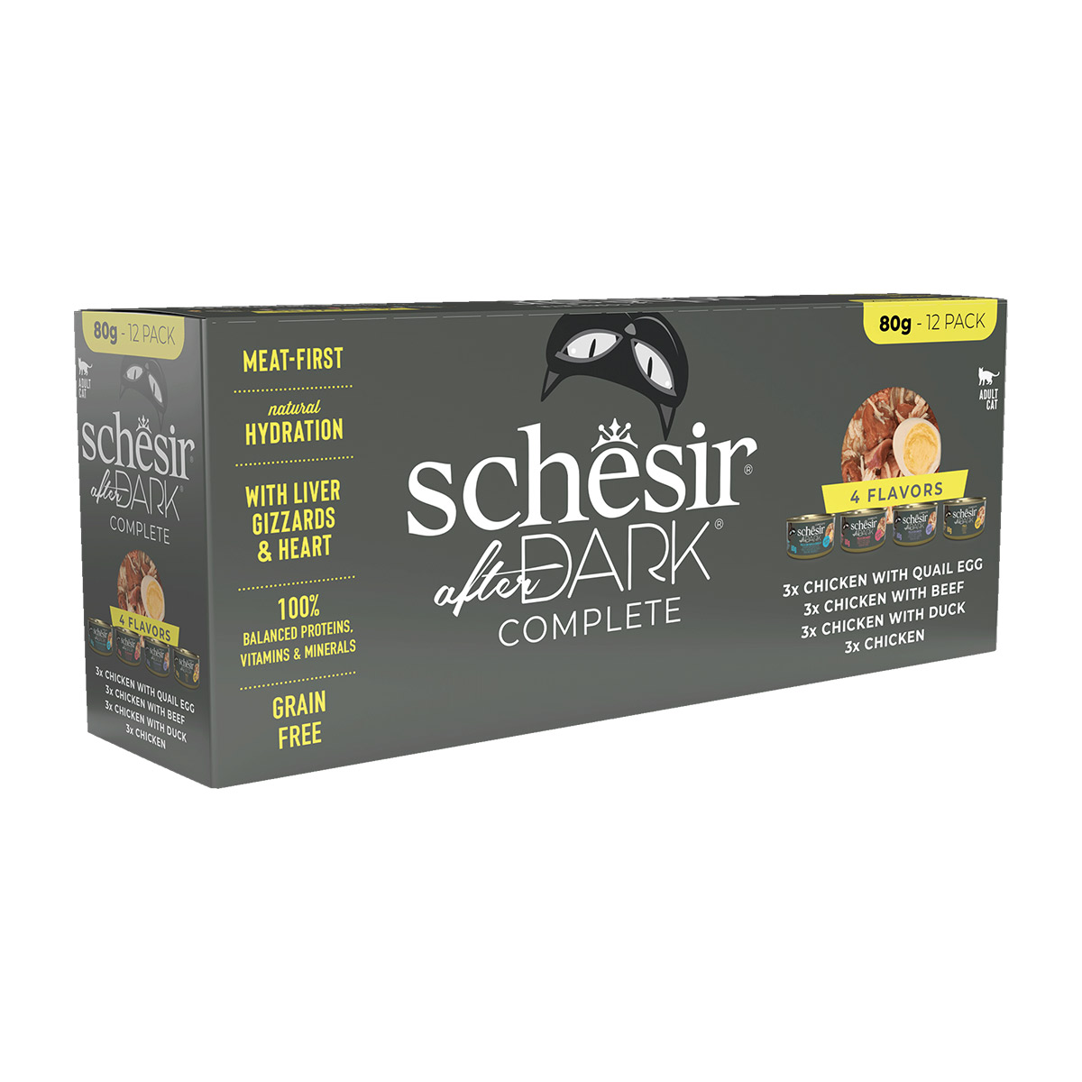 Schesir Cat Mixpaket vývar 12 x 80 g