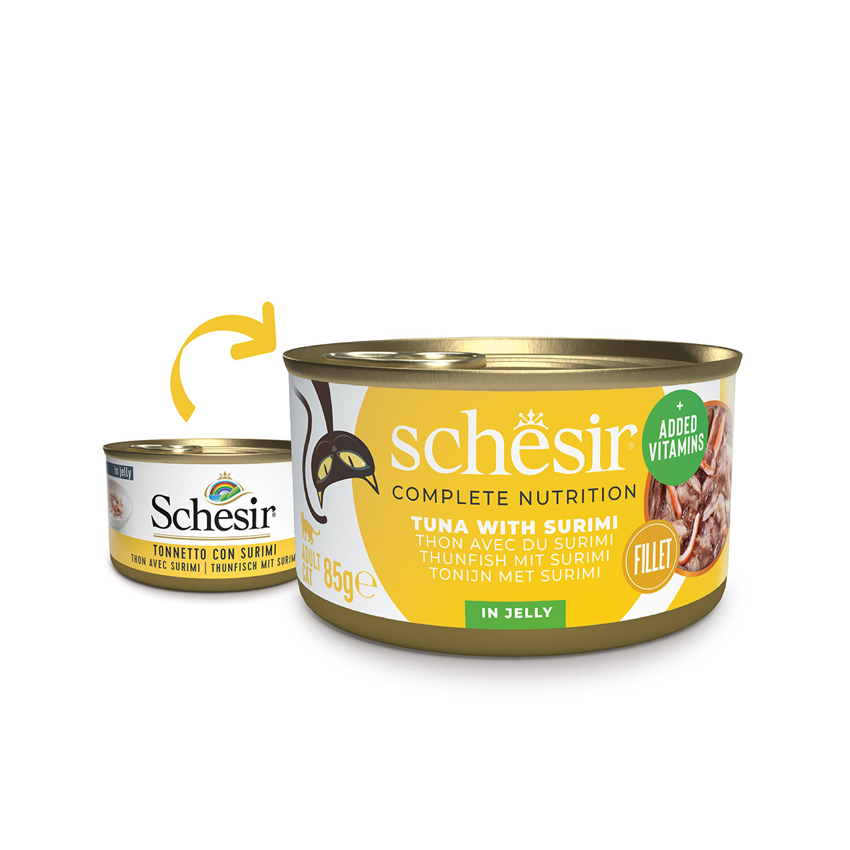 Schesir Cat Complete tuňák se surimi v želé