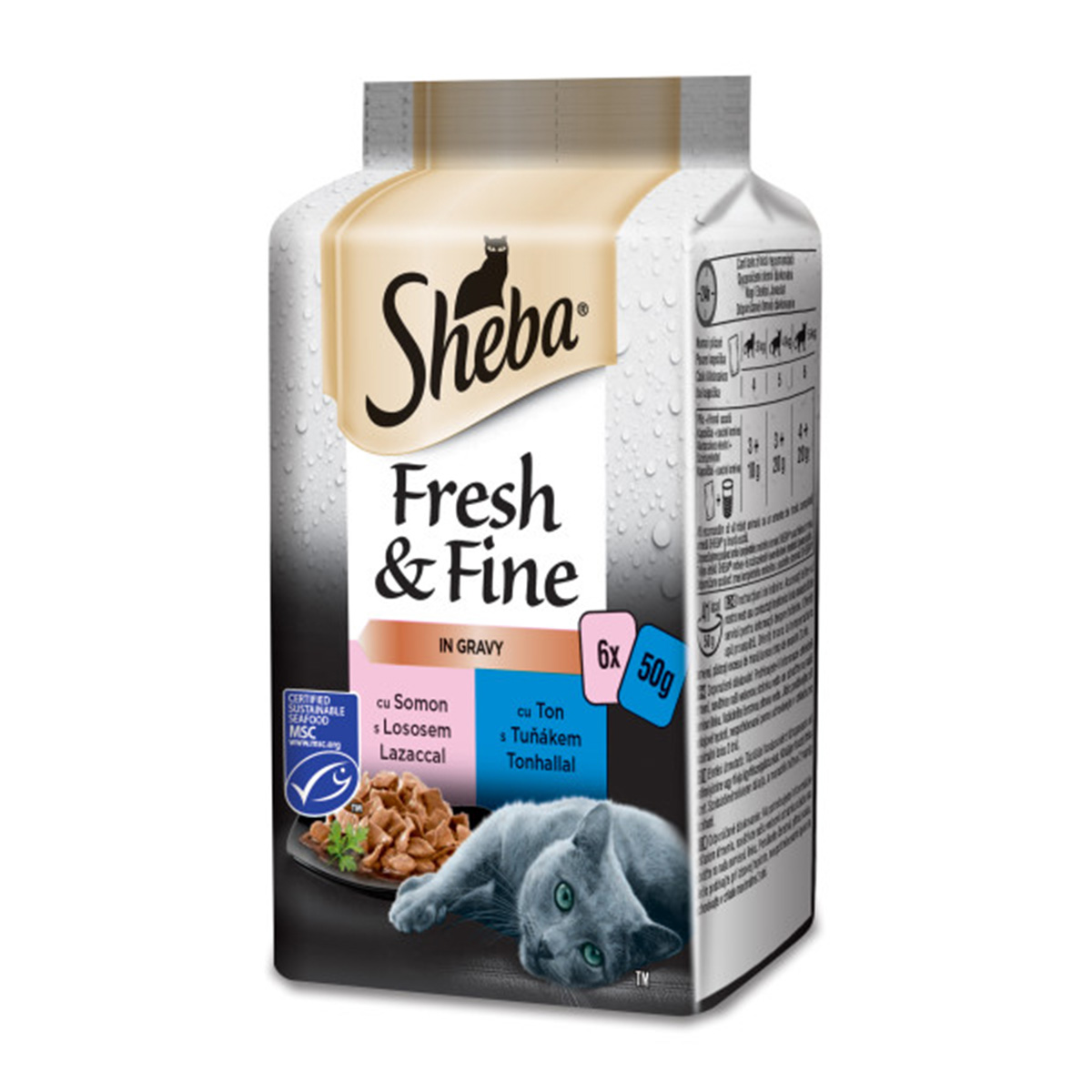 Sheba Fresh & Fine kapsičky rybí výběr ve šťávě