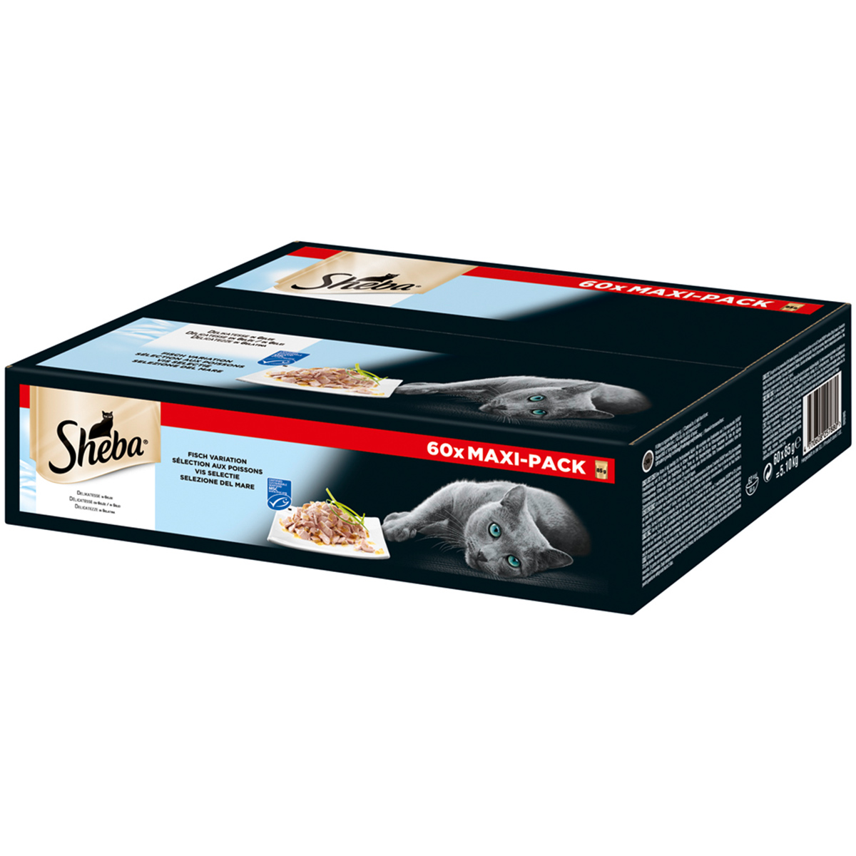 SHEBA multipack delikatesa v želé variace ryb