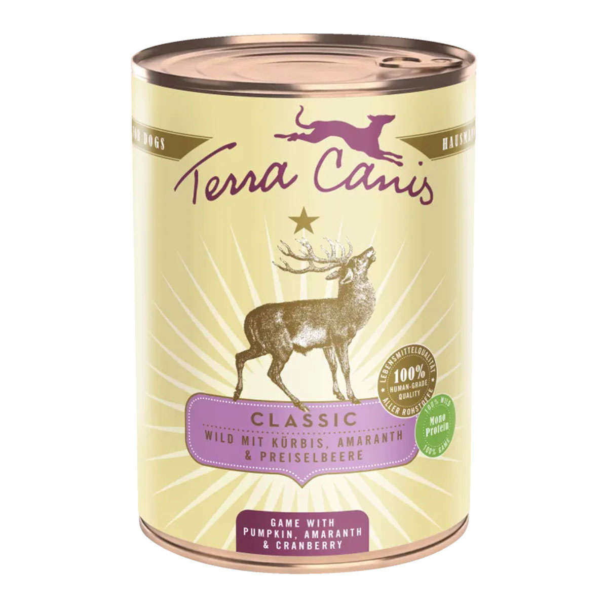 Terra Canis se zvěřinou, dýní, amarantem a brusinkami