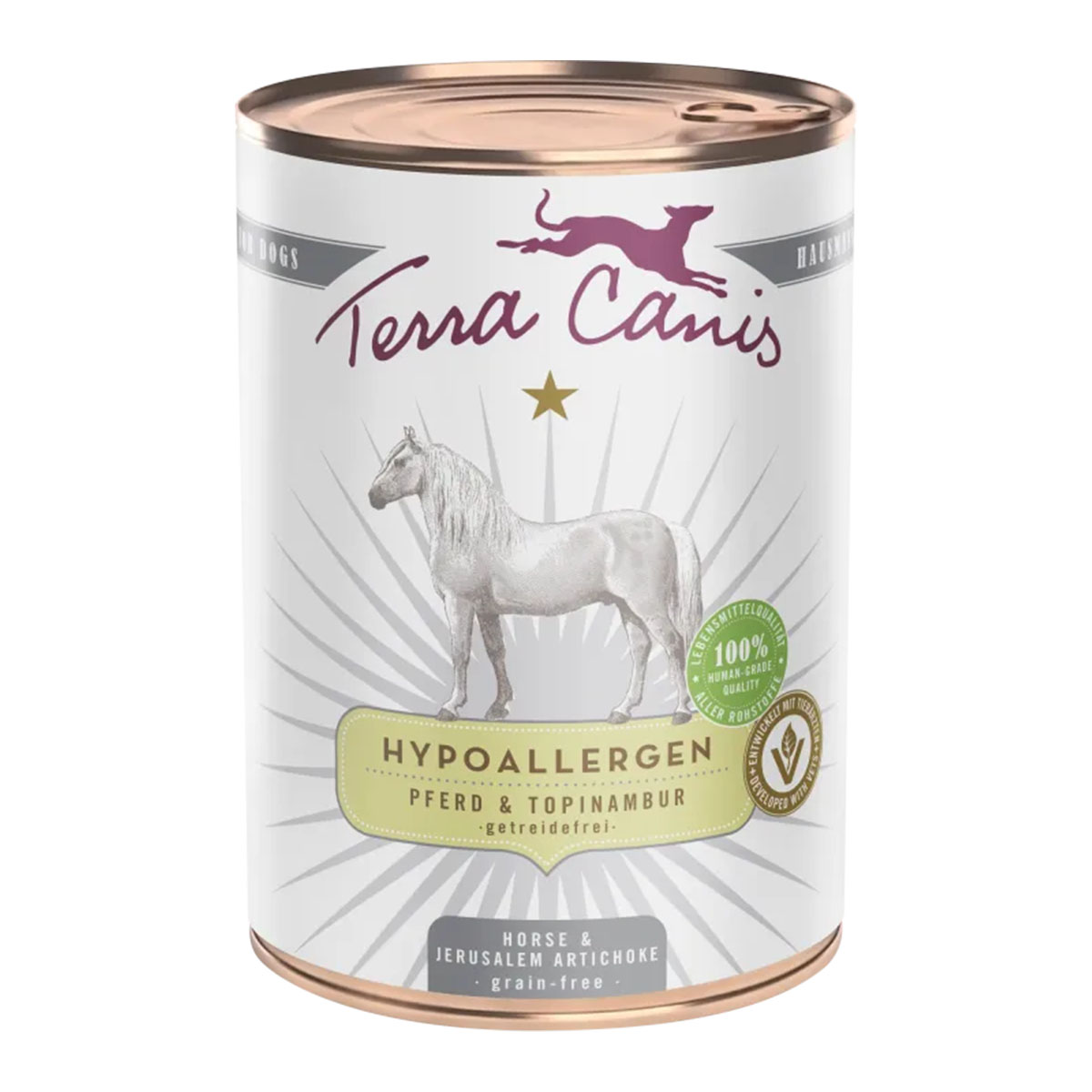 Terra Canis HYPOALLERGEN – koňské maso s topinambury, bez přídavku obilovin