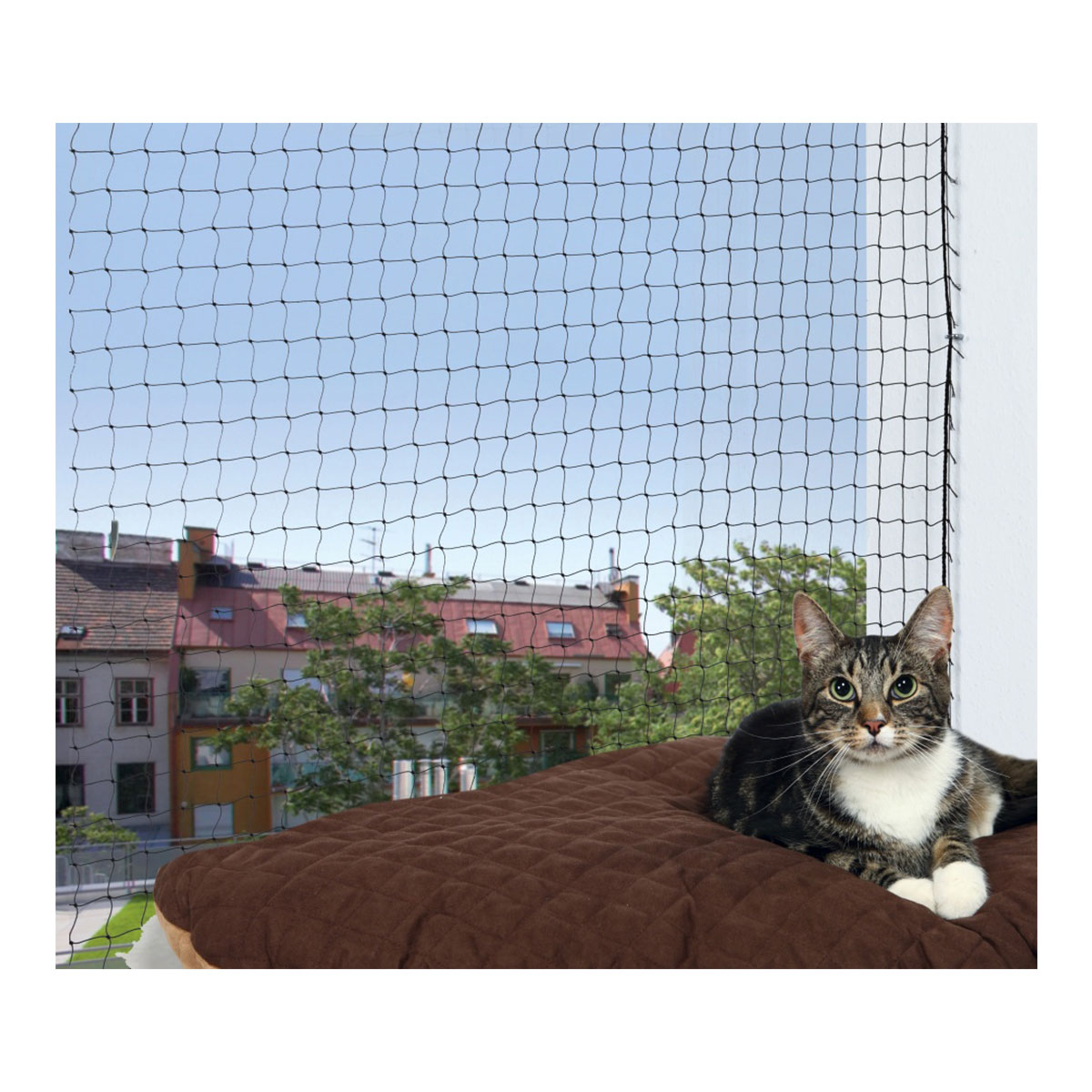 trixie cat protect katzenschutznetz transparent 2x1 5m