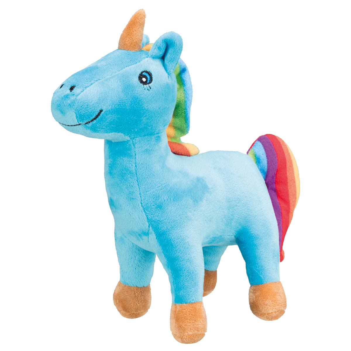 Trixie hračka pro psy plyšový jednorožec, 25 cm, modrý