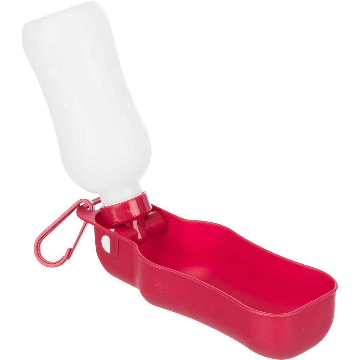 Láhev s miskou na pití, plast