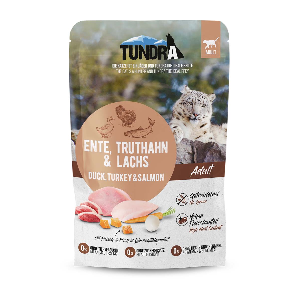 Tundra Cat kapsička, kachna, krocan a losos