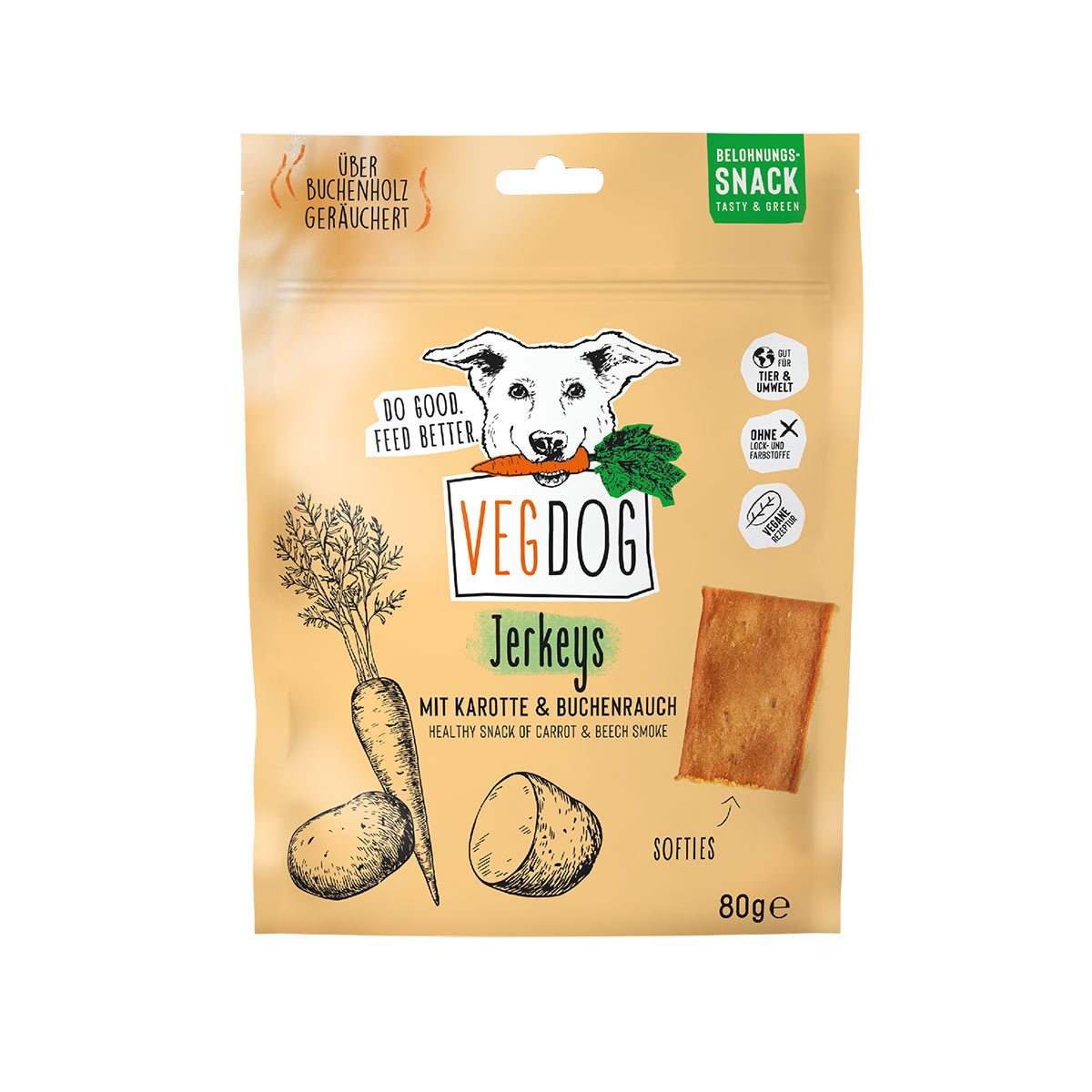 Vegdog jerkeys 80 g
