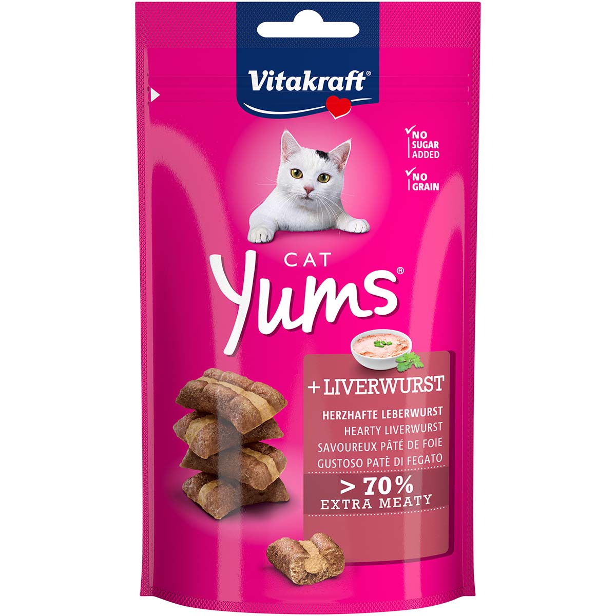 Vitakraft Cat Yums Leberwurst s podílem jitrnice
