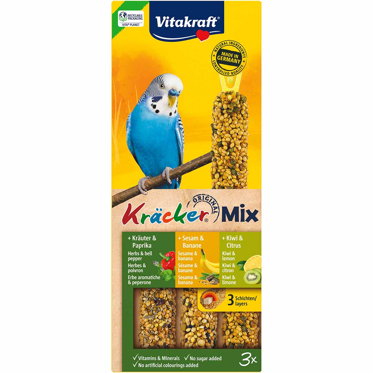 Vitakraft Kräcker Trio banán bylinky kiwi