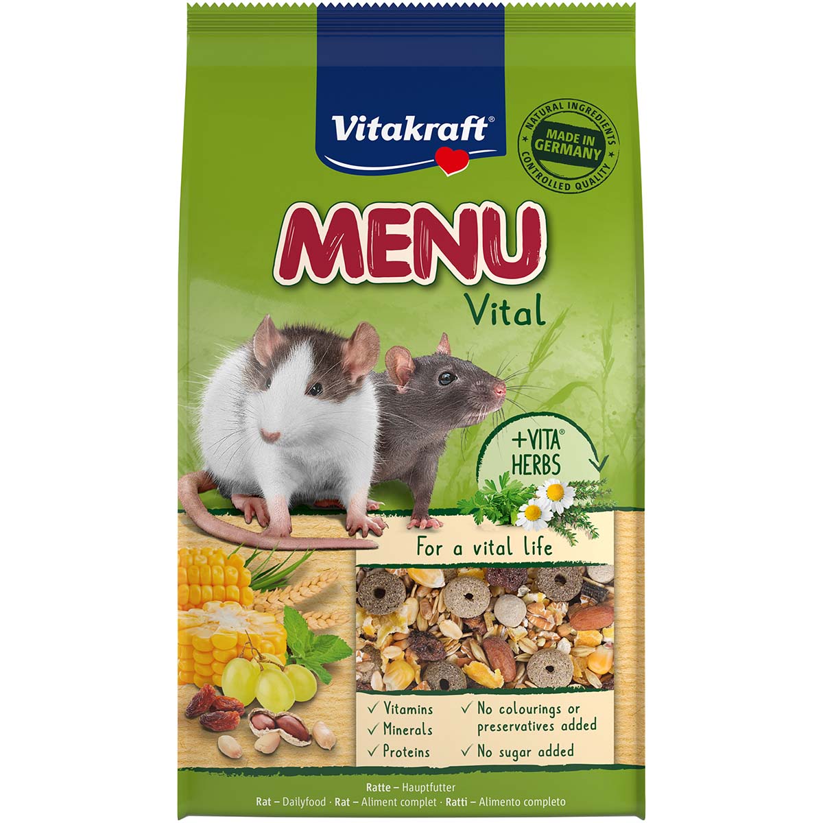 Vitakraft prémiové menu Vital pro potkany 1 kg