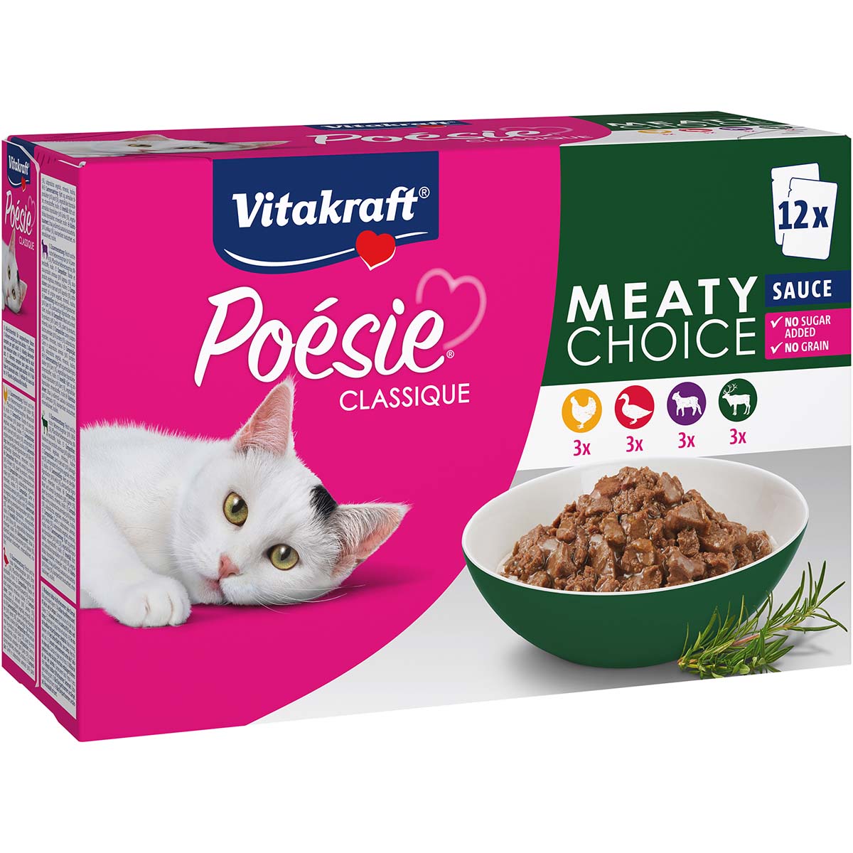 Vitakraft Poésie Classique Meaty Choice Sauce 12× 85 g