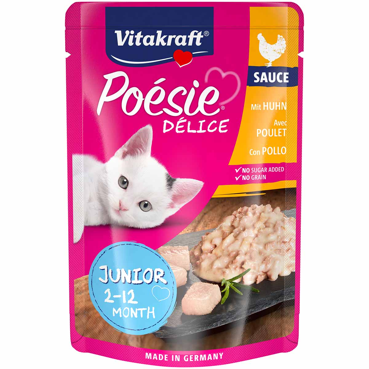 Vitakraft Poésie DéliSauce Junior s kuřecím masem