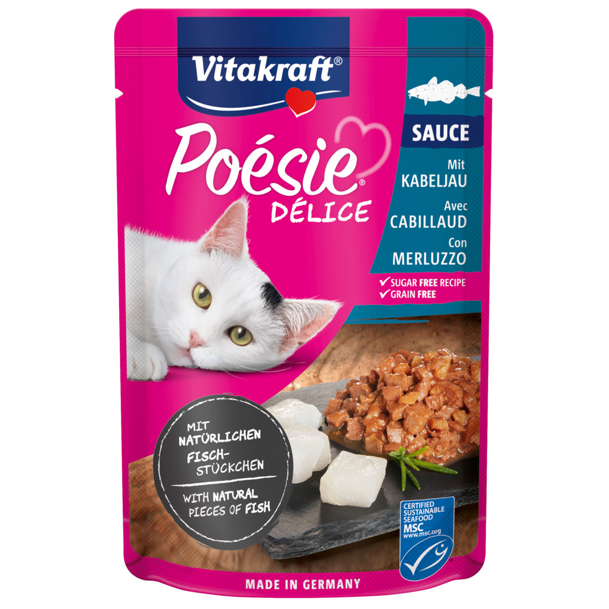 Vitakraft Poésie DéliSauce a treska obecná