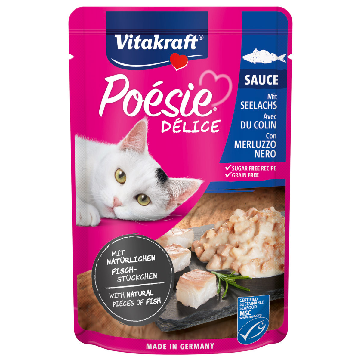 Vitakraft Poésie DéliSauce a treska tmavá