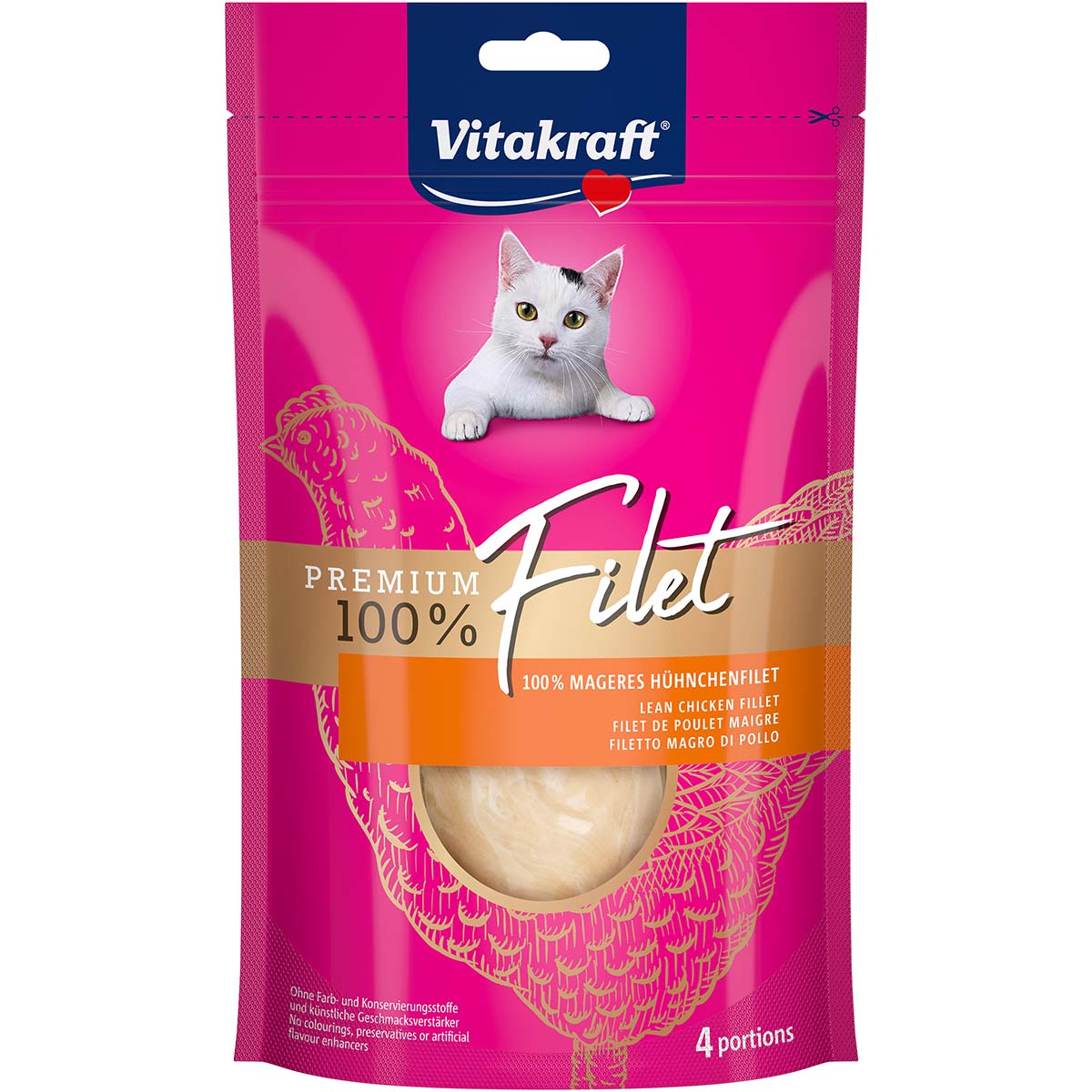 Vitakraft pamlsek pro kočky Premium Filet kuřecí
