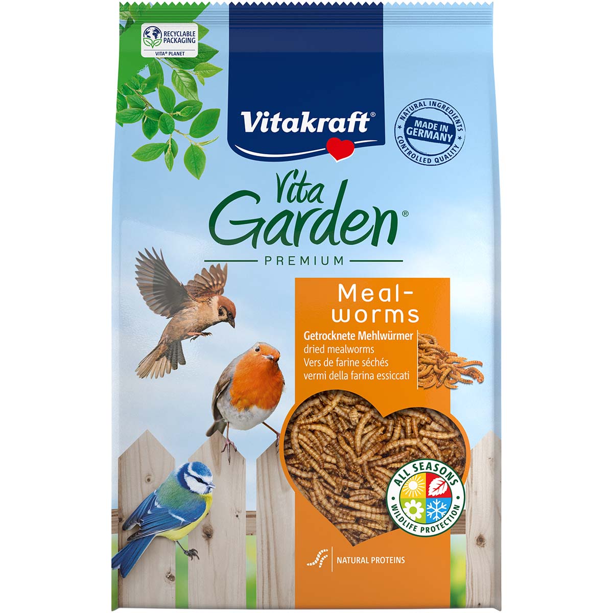 VitaGarden mouční červi pro volně žijící ptáky