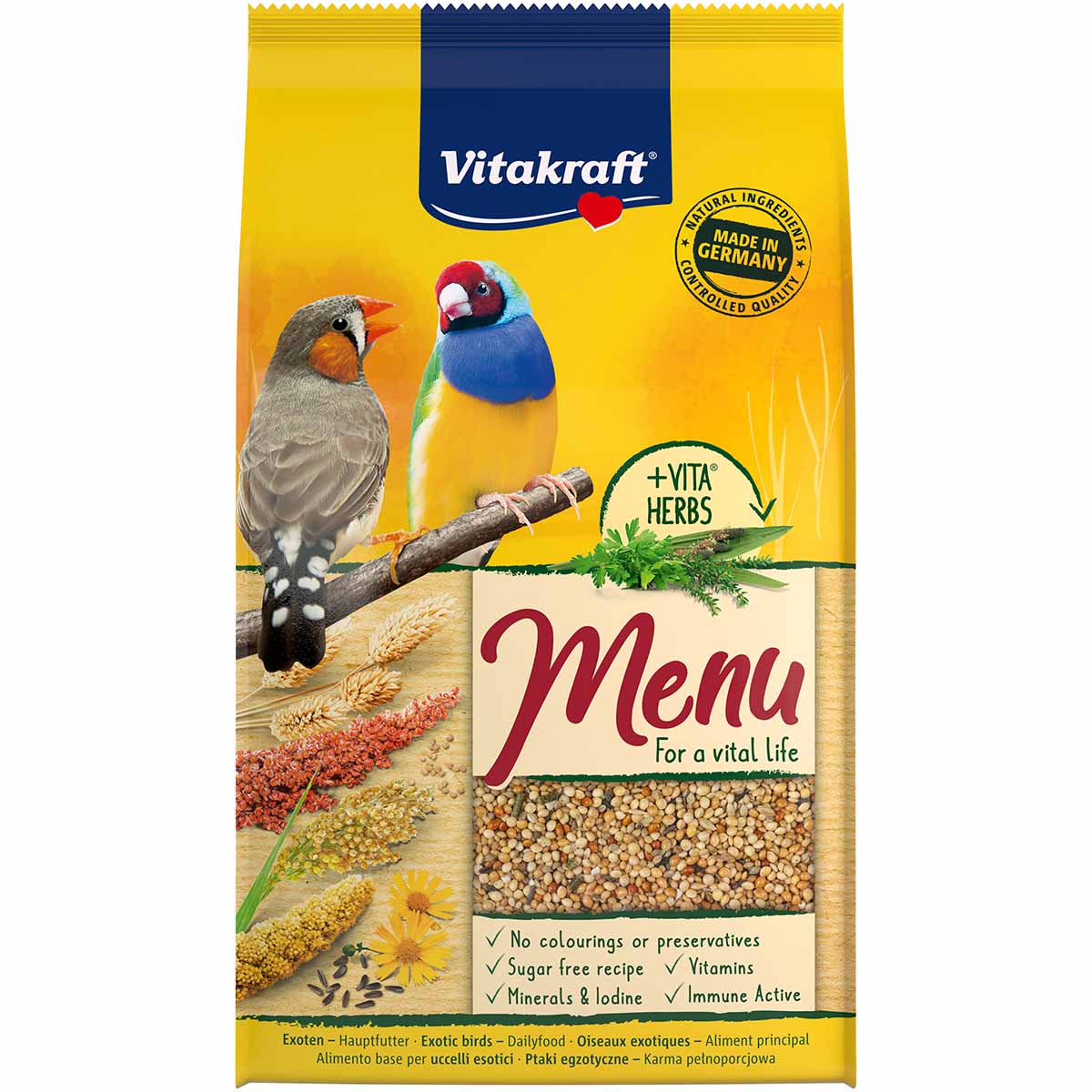 Vitakraft prémiové menu pro exoty