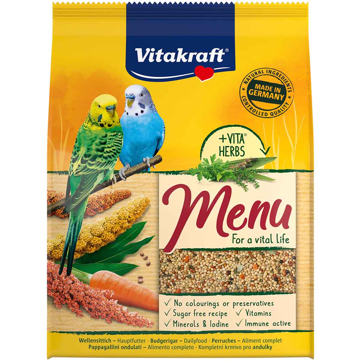 Vitakraft prémiové menu pro andulky