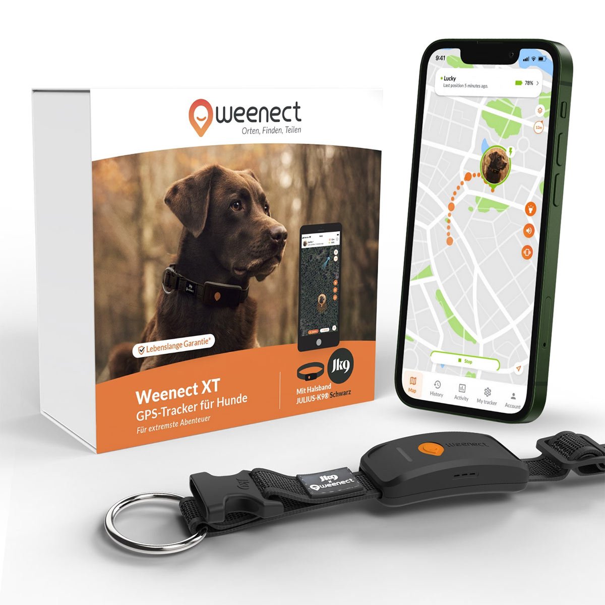Weenect XT GPS tracker pro psy od 6 kg