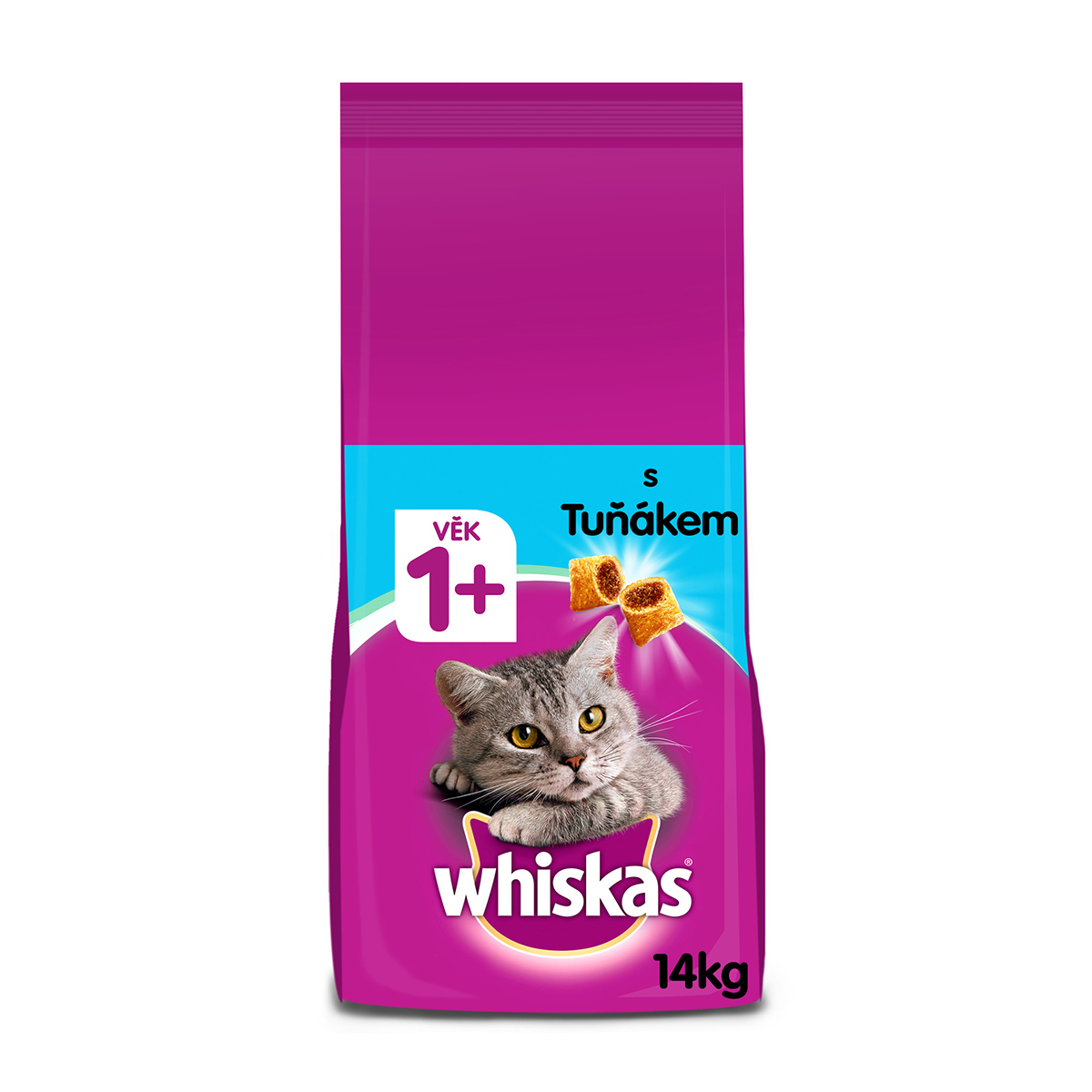 Whiskas granule s tuňákem pro dospělé kočky