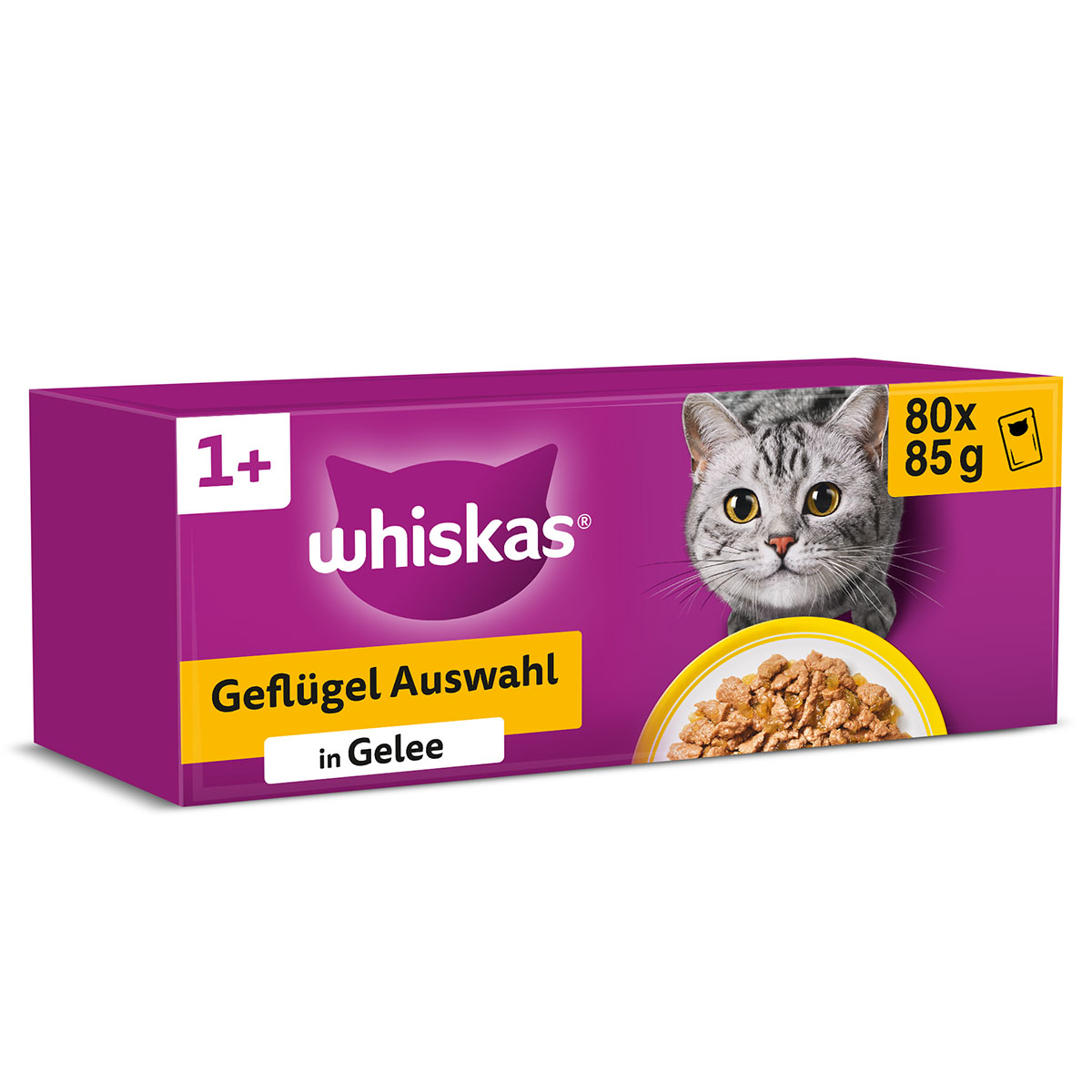 Whiskas drůbeží výběr v želé adult 80x85 g