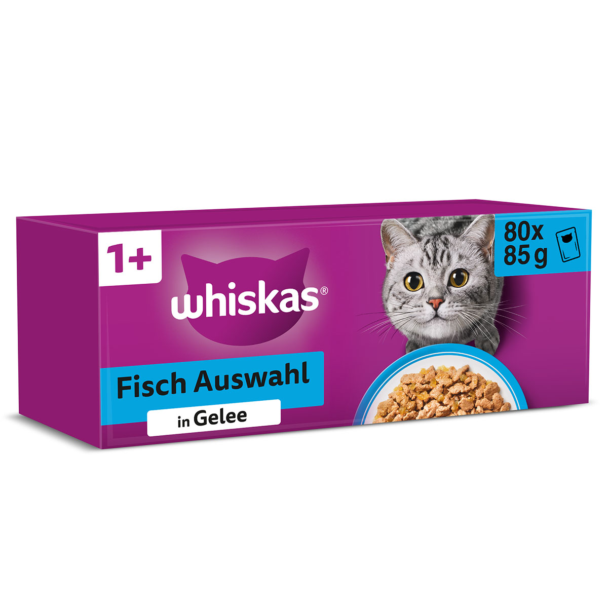 Whiskas Pouch Multipack 1 + ryba v želé 80x85 g