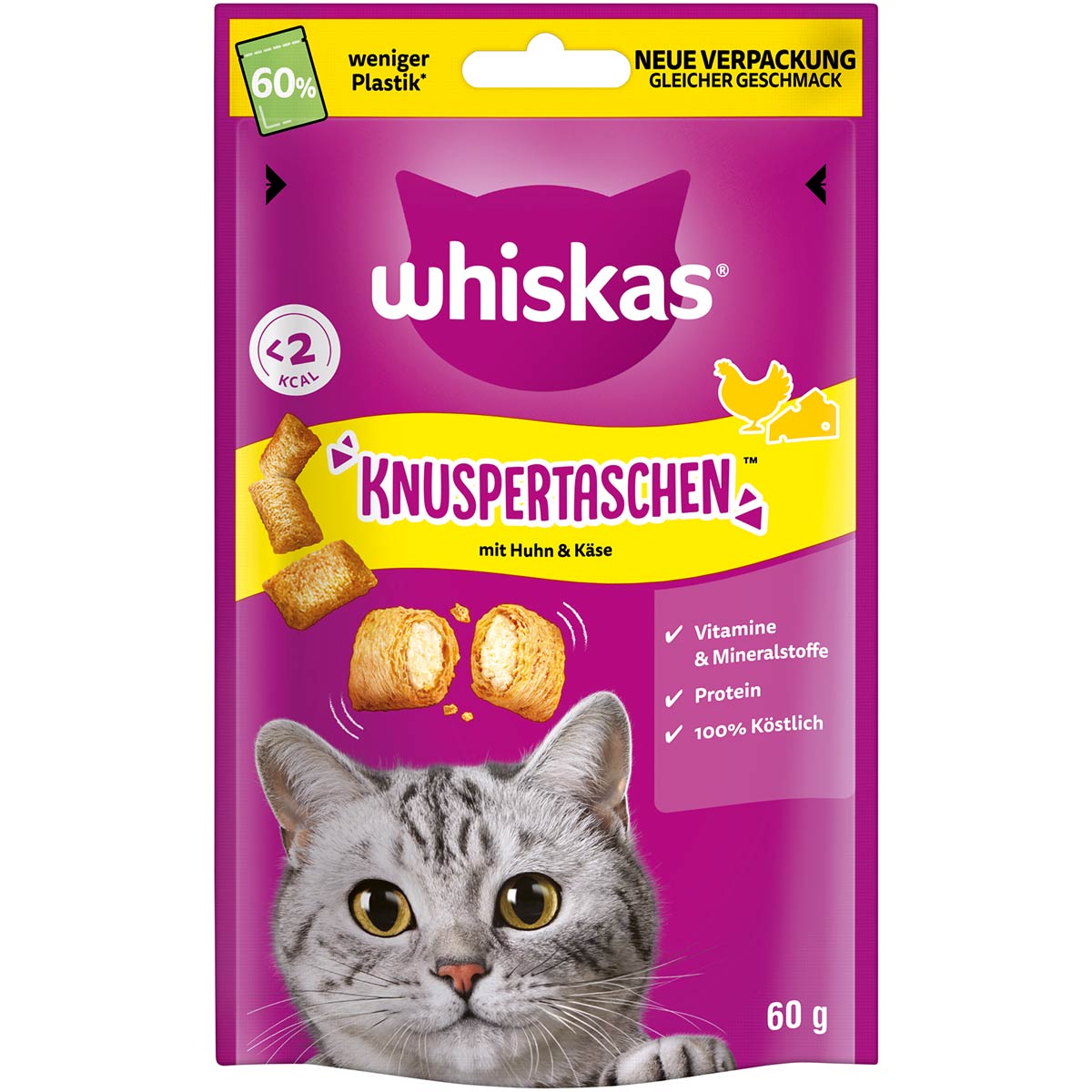 Whiskas křupavé občerstvení kuře &amp; sýr