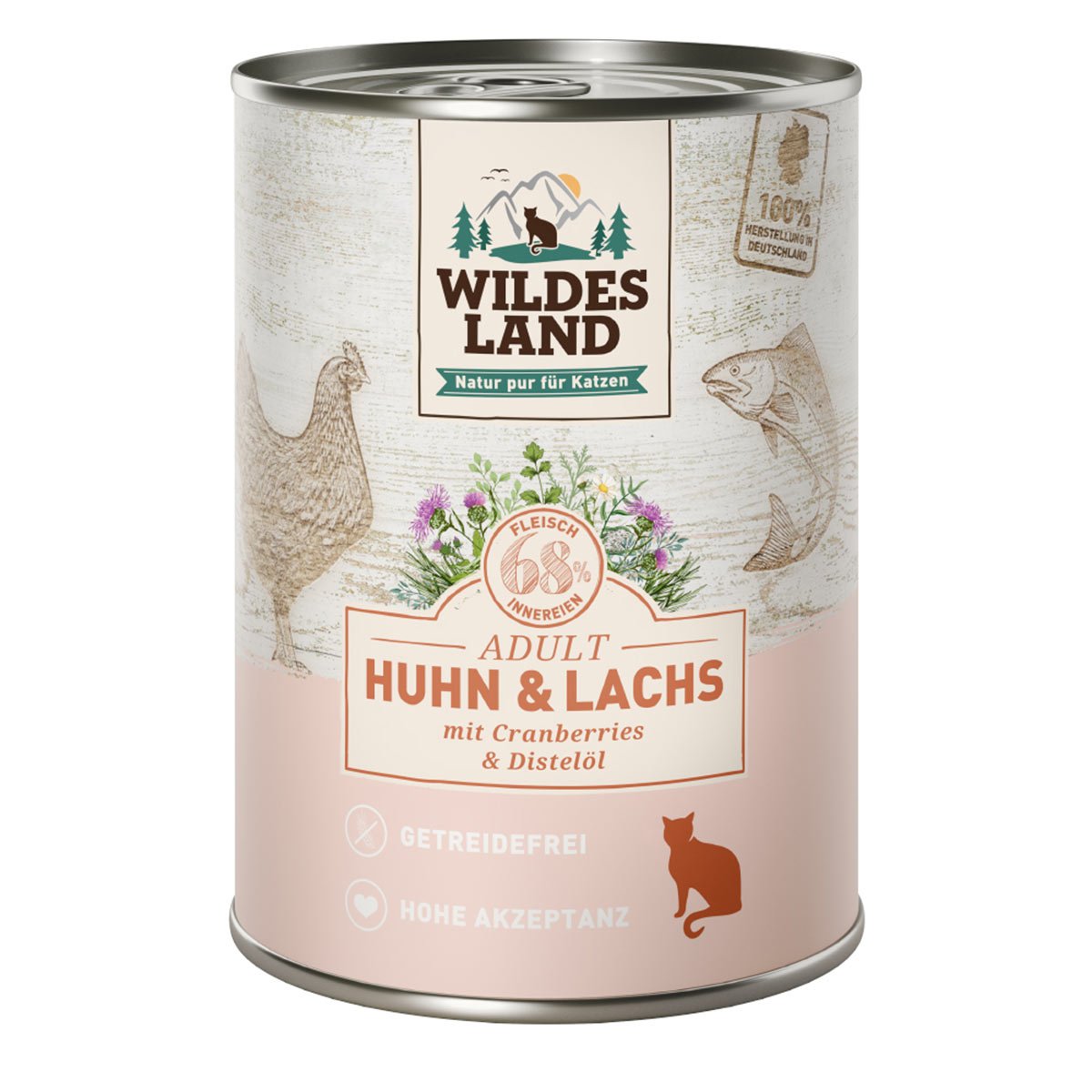 Wildes Land kuře a losos s brusinkami