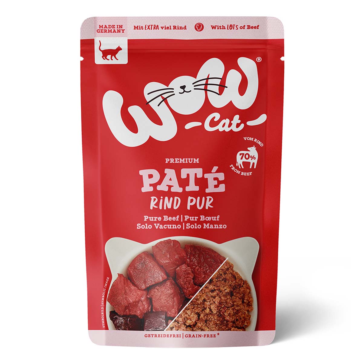 WOW CAT Adult čisté hovězí maso