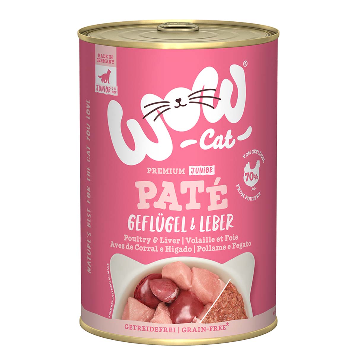 WOW CAT Junior drůbež a játra