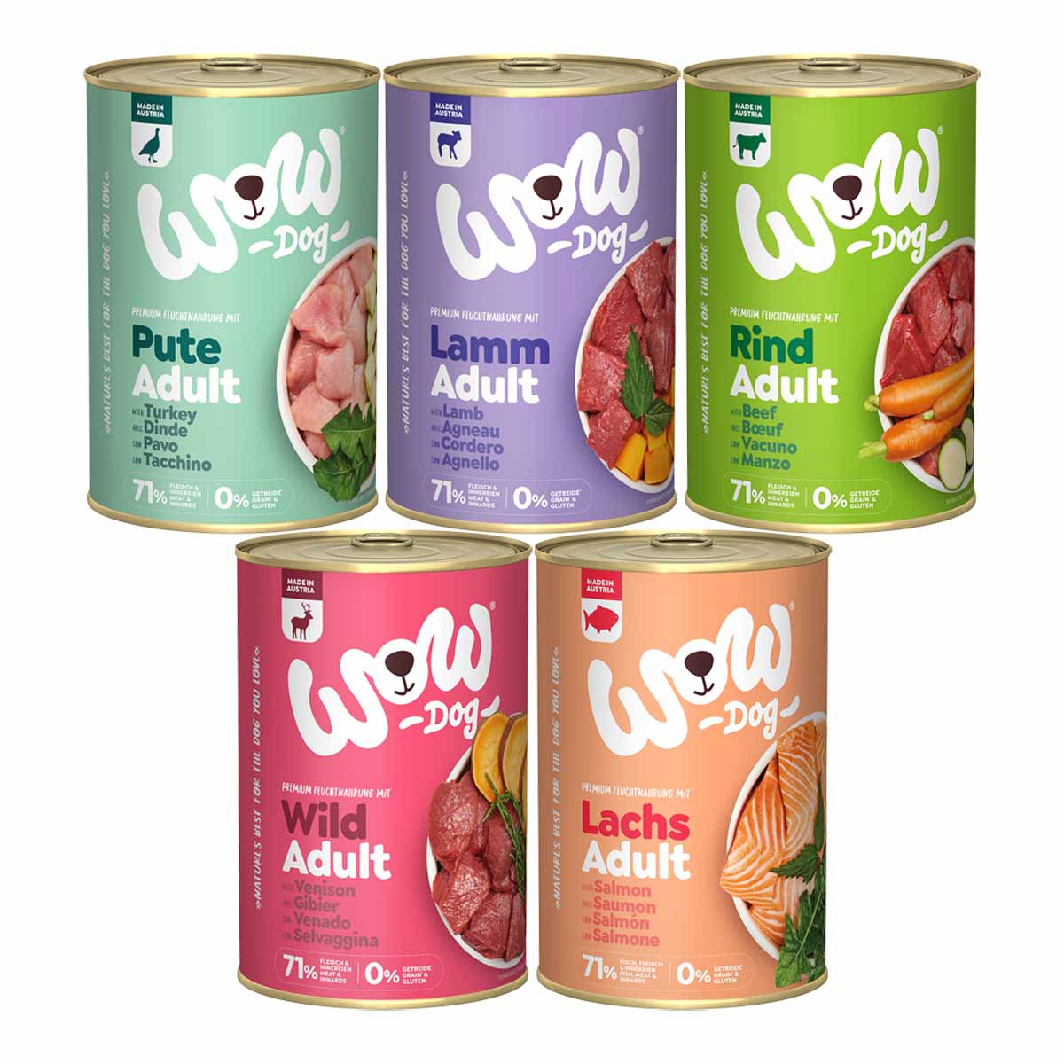 WOW Adult 30× 400 g, variace chutí