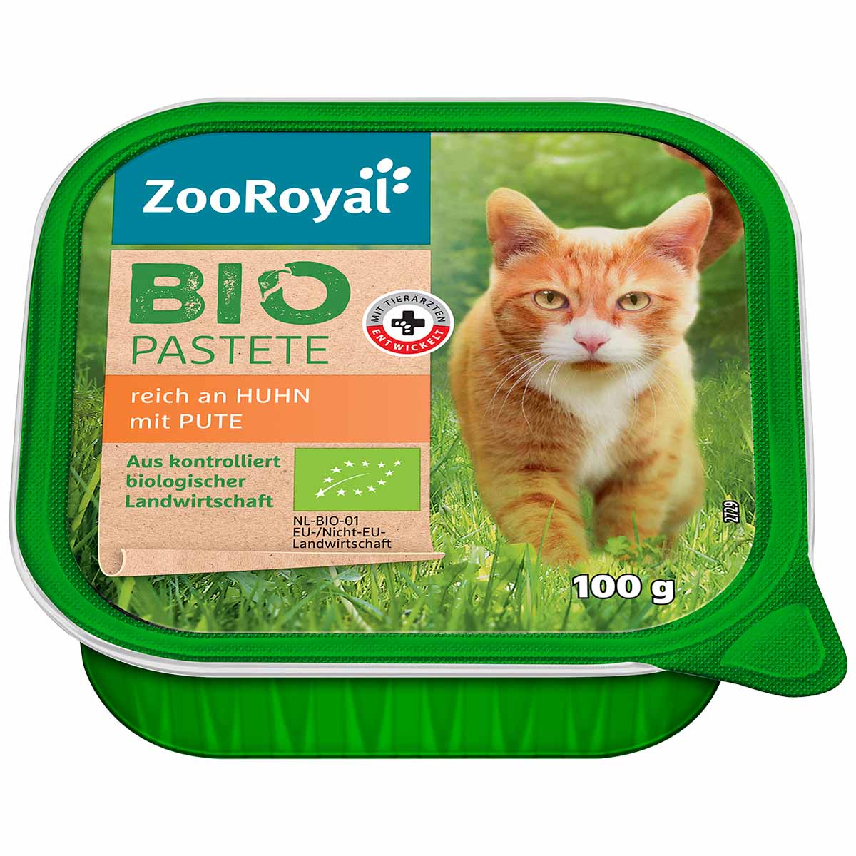 ZooRoyal Bio paštika bohatá na kuřecí maso s krůtím masem
