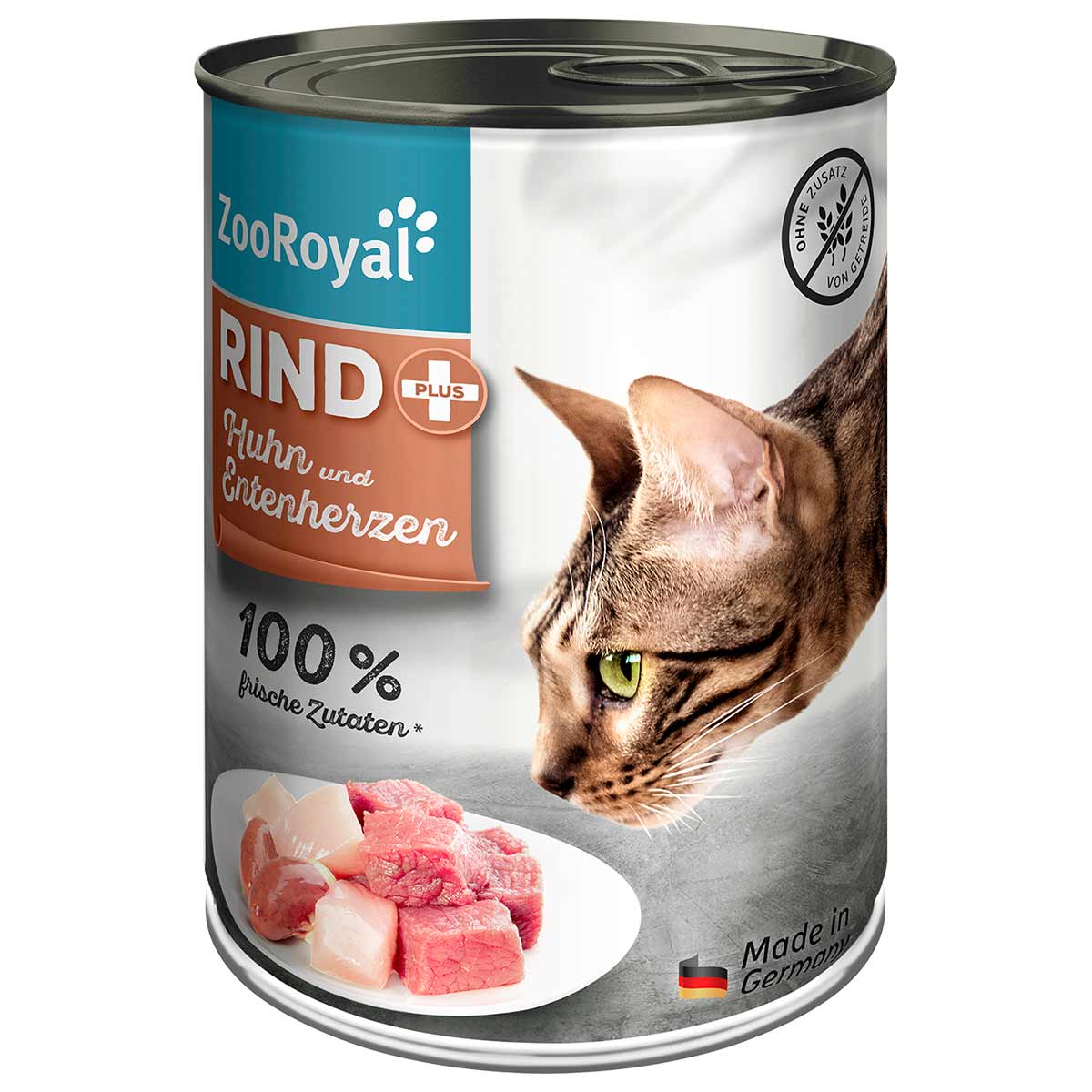 ZooRoyal hovězí a kuřecí maso s kachními srdci 400 g