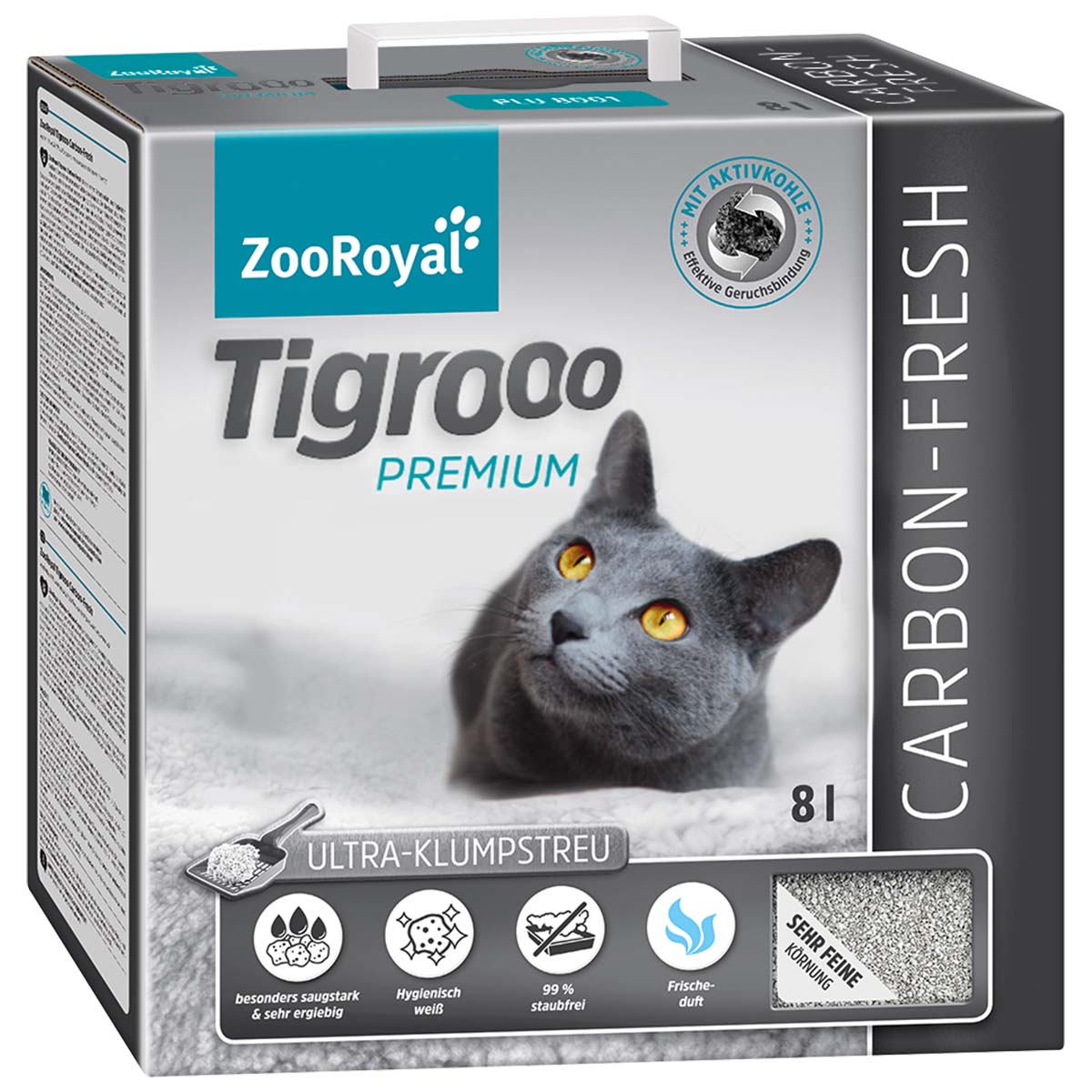 zooroyal tigrooo carbon fresh 8l 1