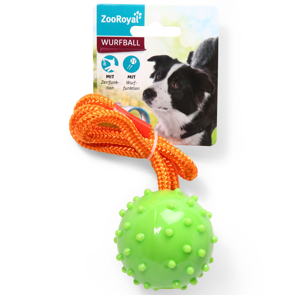 ZooRoyal míček na lanku zelený